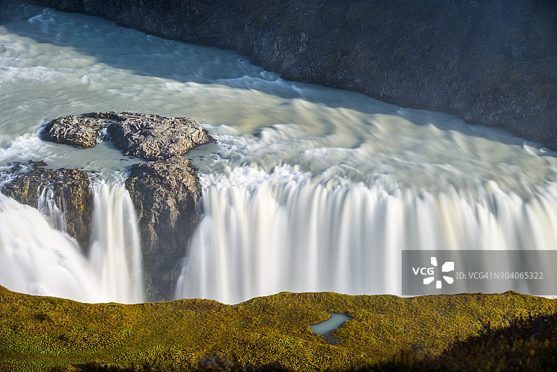 Gulfoss瀑布、冰岛图片素材
