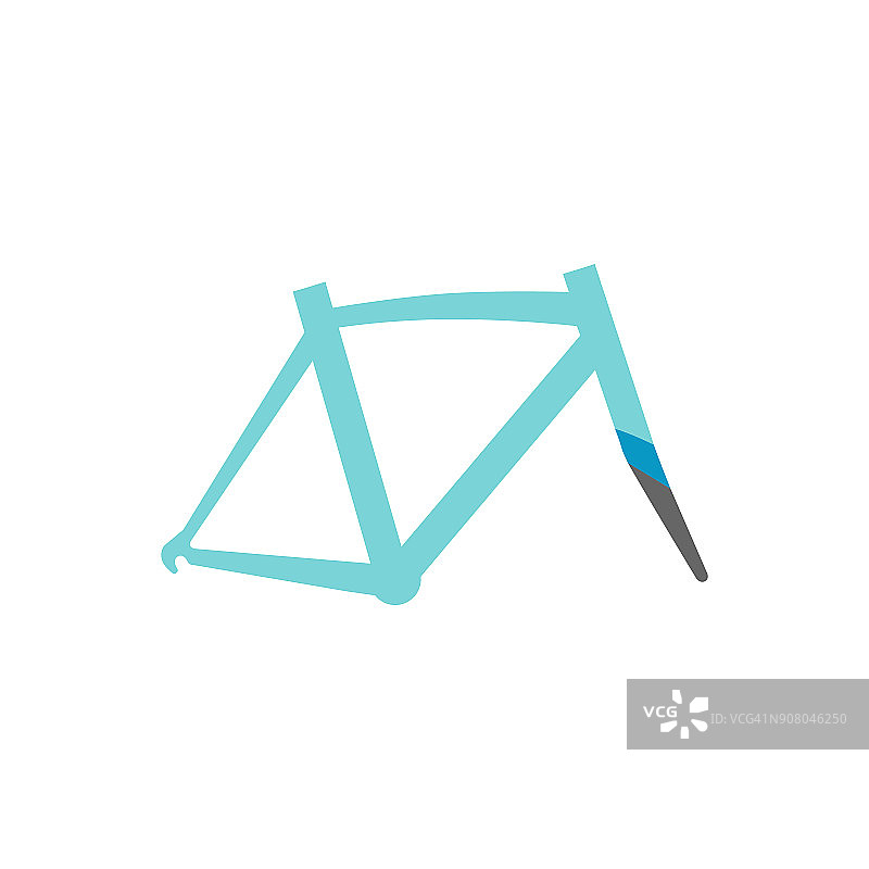 平面图标-自行车框架图片素材