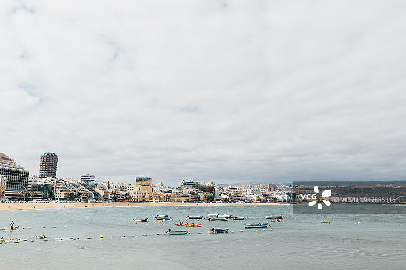 拉斯帕尔马斯·德·格兰卡纳里亚的城市，加那利岛，西班牙图片素材