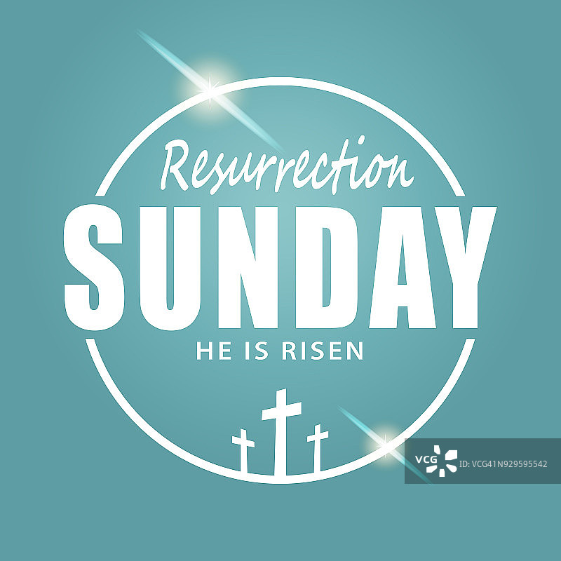 复活的星期日图片素材
