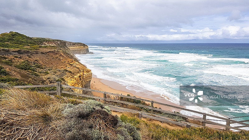 吉布森台阶海崖，大洋路，澳大利亚图片素材