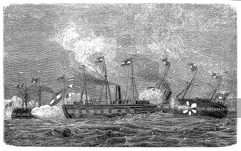 莉莎之战(1866)图片素材