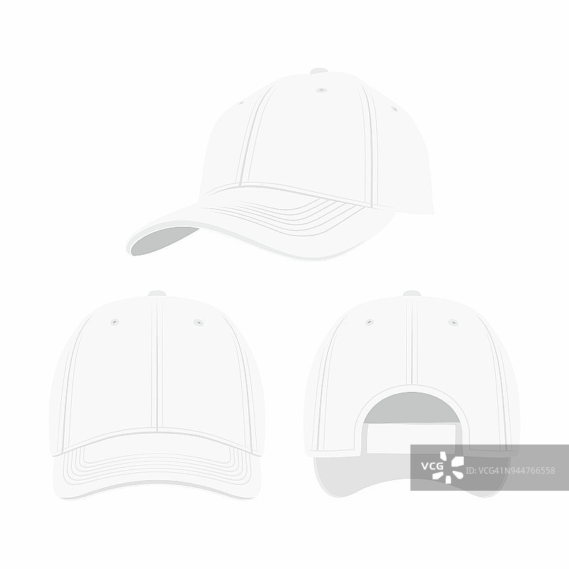 白色棒球帽图片素材