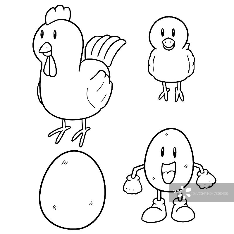 鸡和蛋图片素材