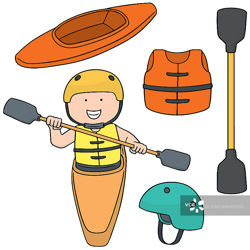 kayak和配件图片素材