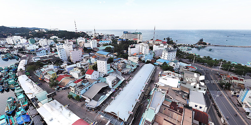 越南富国岛的本地市场图片素材