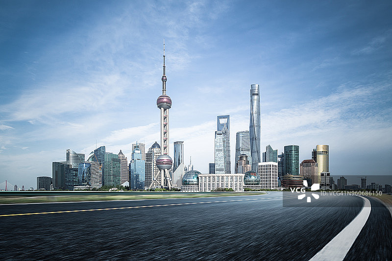 上海高速公路,运动模糊图片素材
