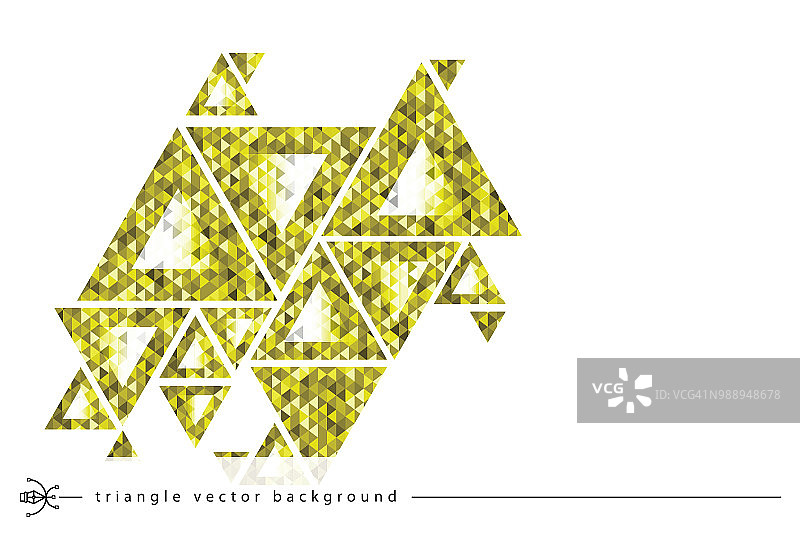 抽象背景黄色三角形图片素材