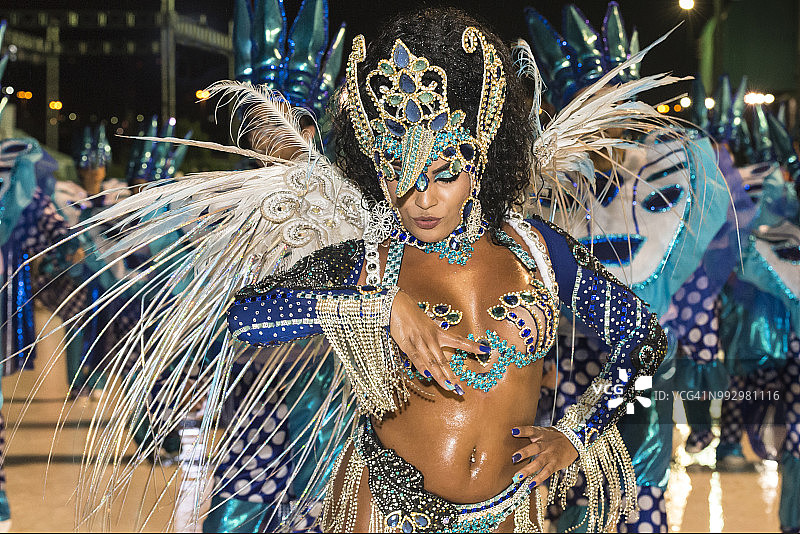 巴西狂欢节的艺术与美丽图片素材