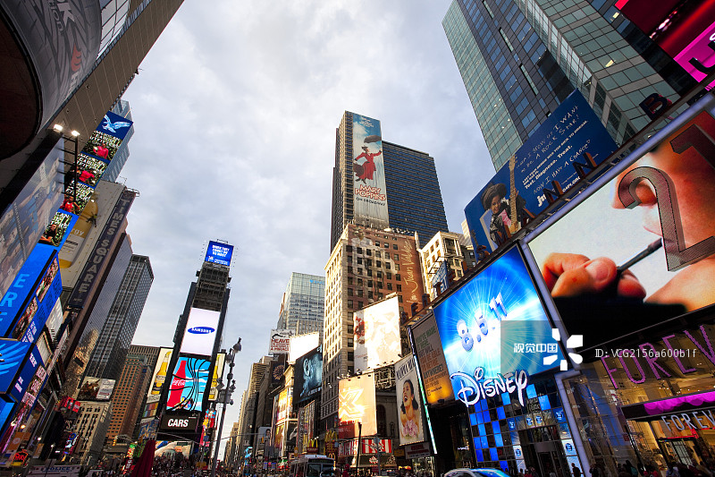 纽约曼哈顿时代广场图片素材