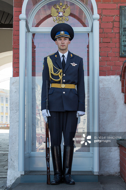 莫斯科克里姆林宫的守卫图片素材
