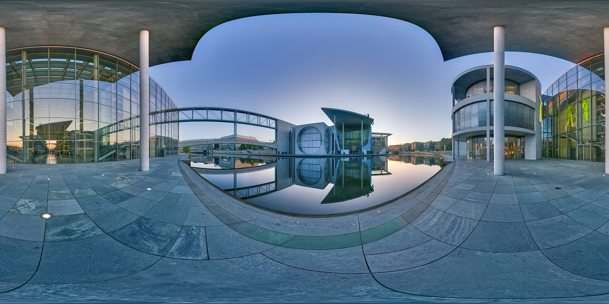 360°全景政府区，柏林，德国图片下载
