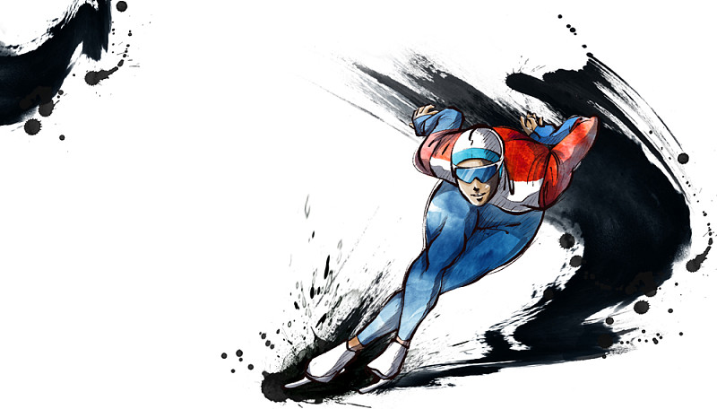 冬季奥运会，速滑图片素材
