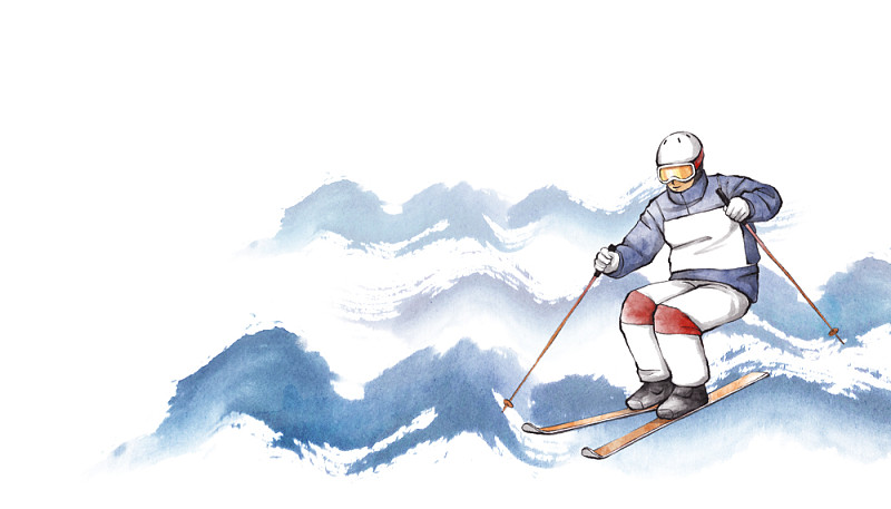高山滑雪动画图片图片
