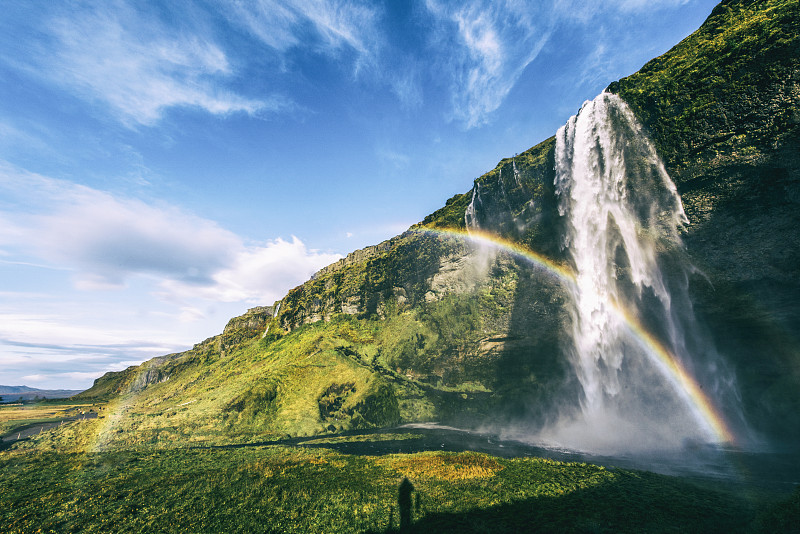 冰岛塞里雅兰瀑布图片素材
