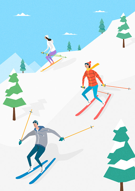 冬天，休闲活动，度假，寒假，下雪，滑雪场，雪帽，滑雪图片下载