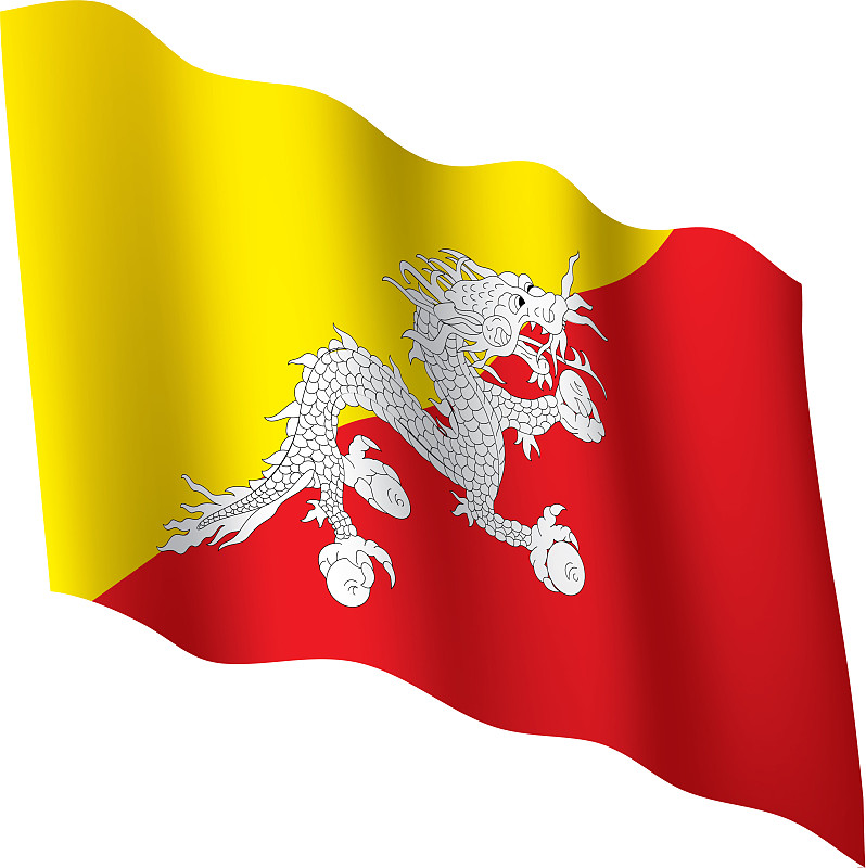 不丹国旗图案图片