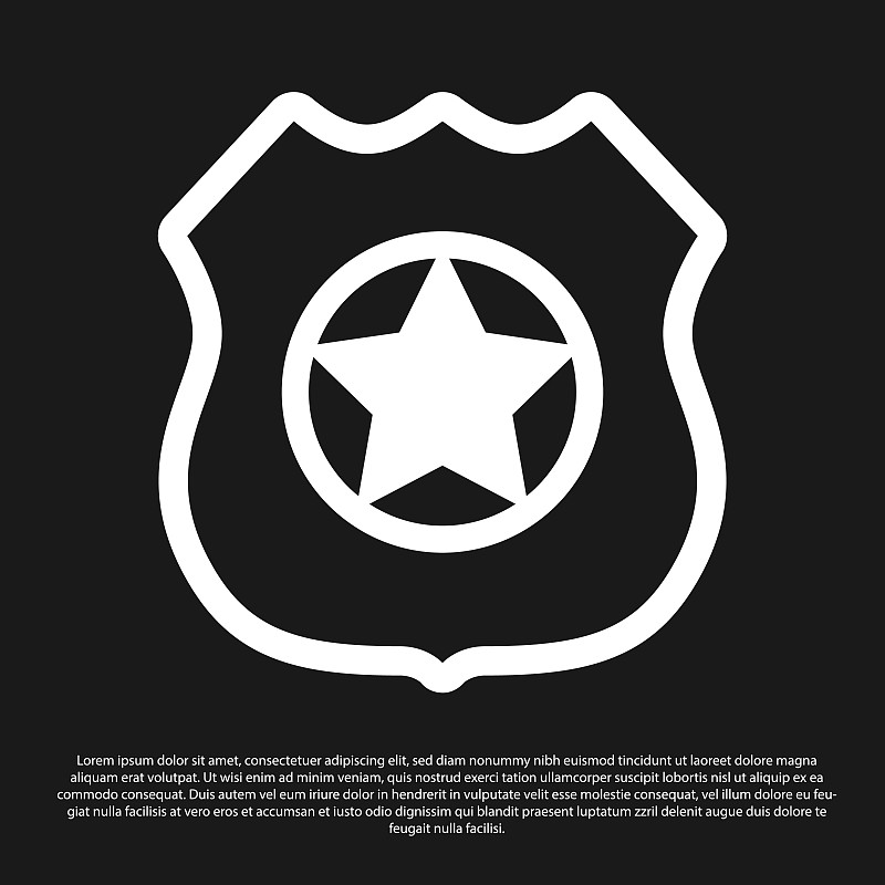 警徽背景黑色图片