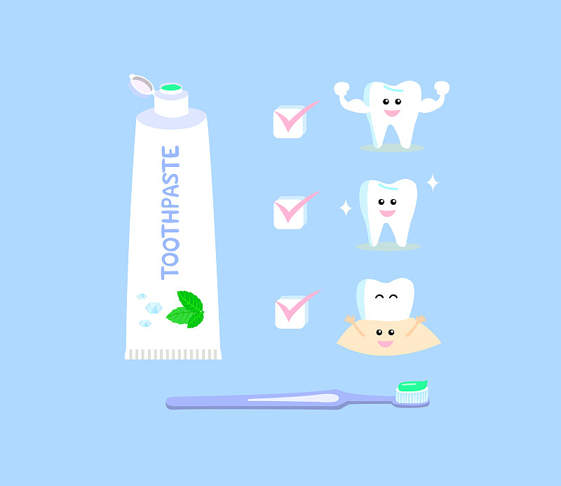 刷牙有利于口腔健康图片素材