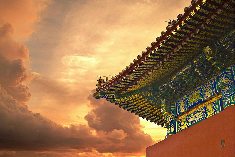 中国,北京,故宫,房檐图片下载