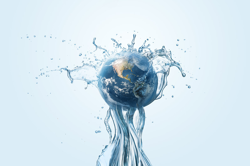 节约用水，保护世界环境的理念。图片下载
