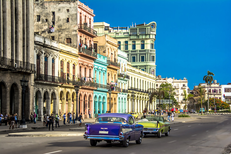 古巴哈瓦那市中心。图片下载