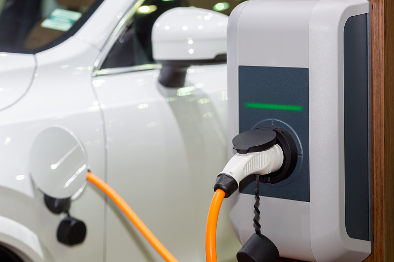 电动汽车的充电电源，未来的替代能源图片素材