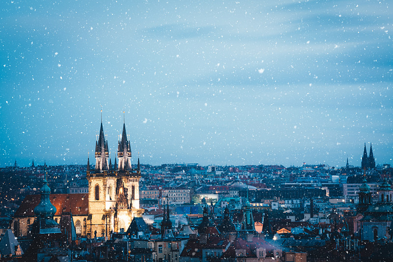冬天在布拉格图片素材