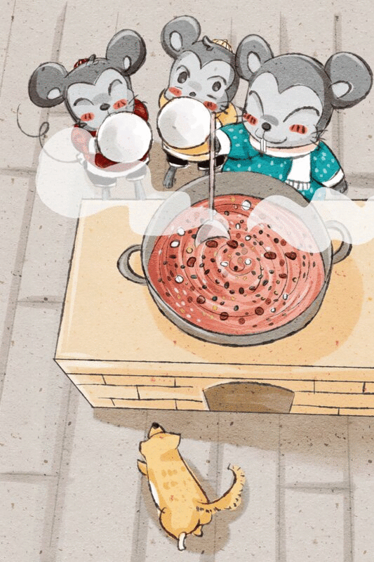 十二生肖鼠年中国风春节民俗系列之腊八粥图片下载