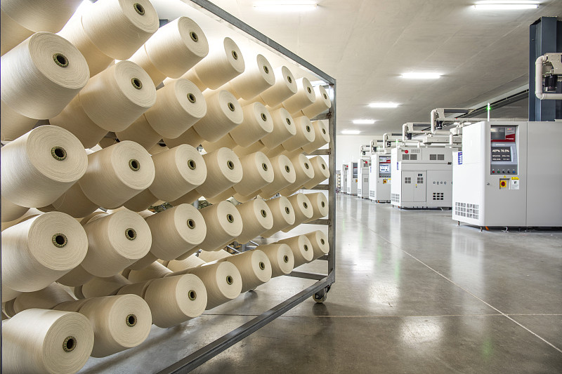 纺织厂机械加工产品线图片下载