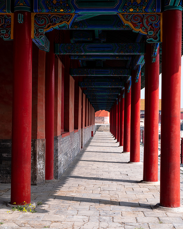 北京故宫长廊资料图片