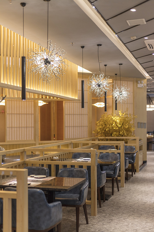 日本料理餐厅内部环境空间图片素材