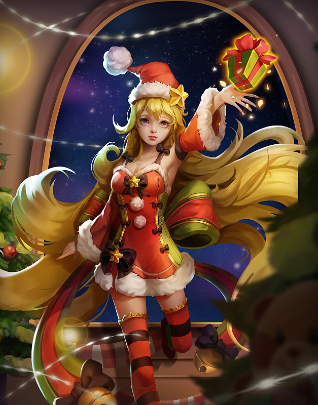 圣诞节 萝莉 少女 平安夜 Cg 游戏 设定 立绘 节日礼物图片下载