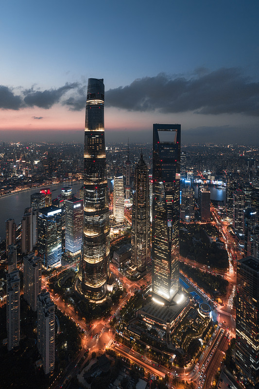 上海内透夜景图片