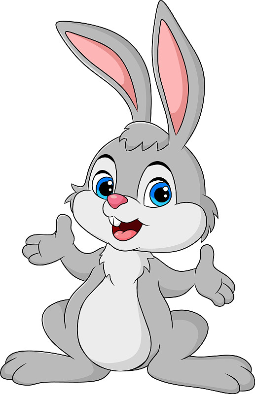 可爱的兔子动物卡通图片
