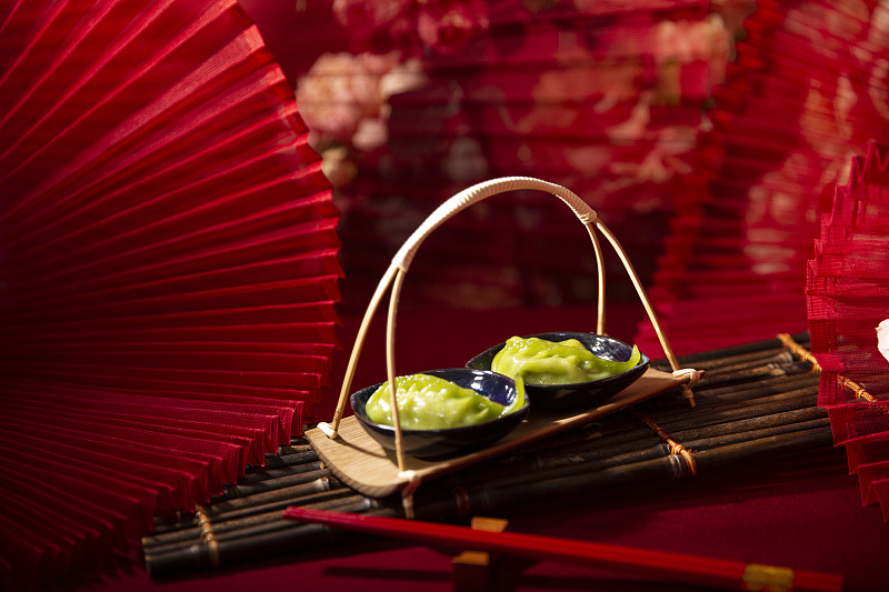 春节美食系列花开富贵，面食点心麦穗蒸饺静物图片下载