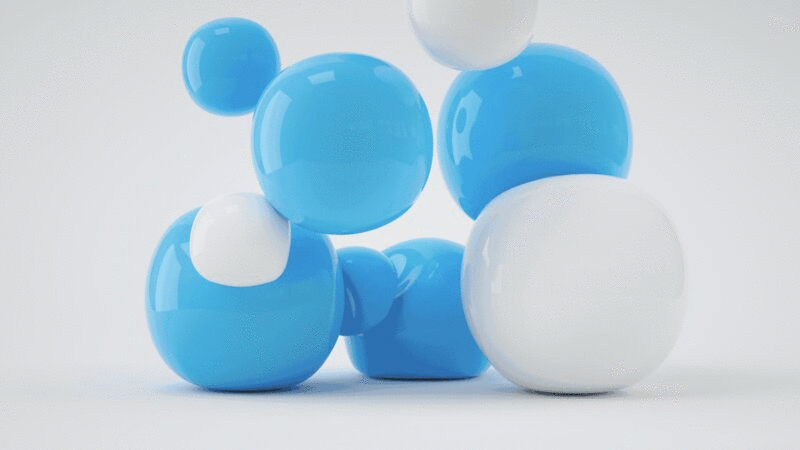 柔软的弹性球体3D渲染插画下载