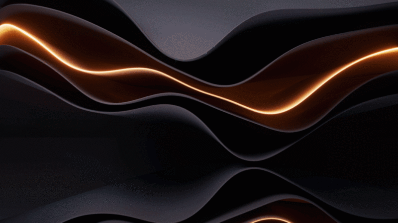 黑色流动的多层曲面3D渲染插画下载
