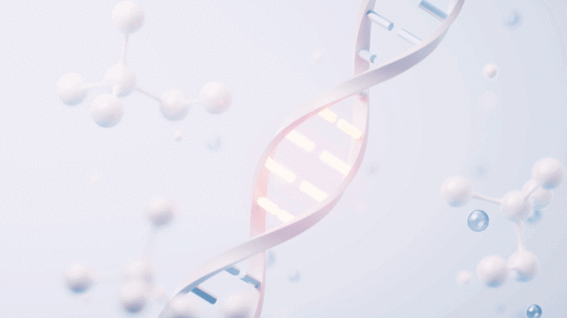 DNA与生物科技概念3D渲染图片下载