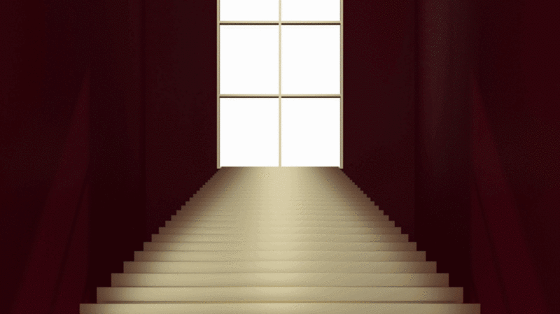 大厅内豪华的楼梯3D渲染图片下载
