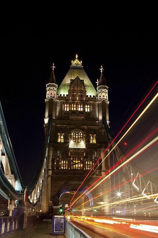 英国伦敦塔桥夜景图片下载