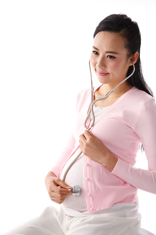 孕妇使用听诊器图片下载