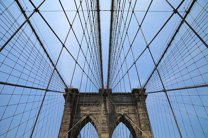 纽约市布鲁克林大桥细节图片下载