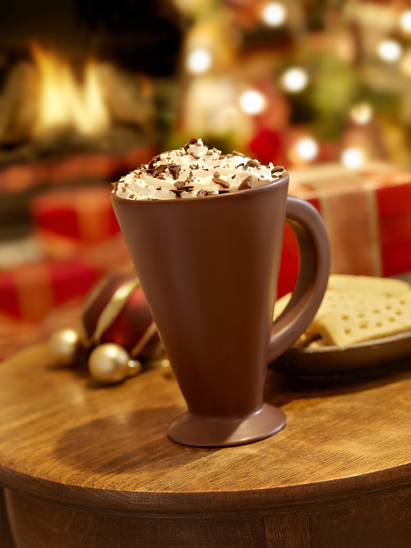 圣诞节的热巧克力图片素材