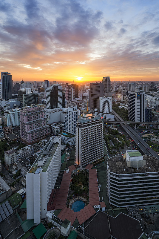 曼谷的日落图片下载