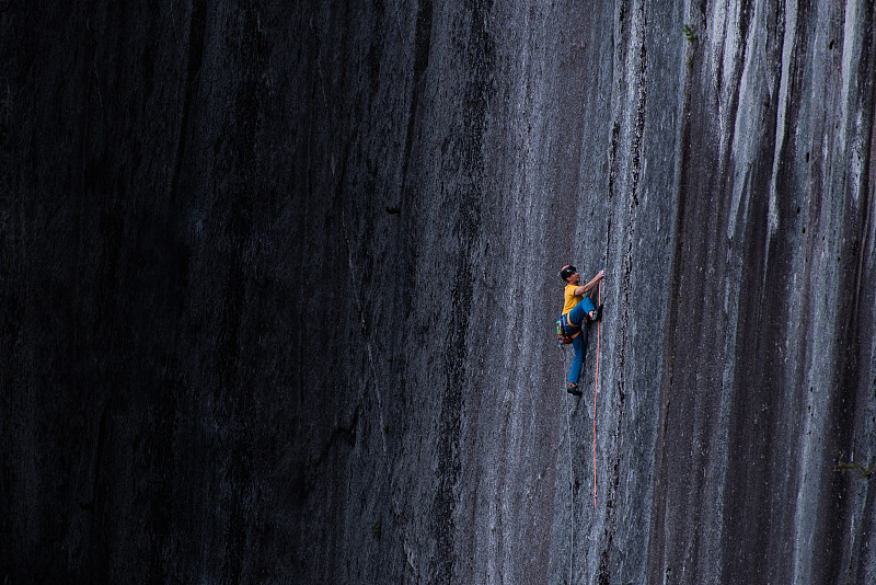 传统攀岩，斯阔米什，加拿大不列颠哥伦比亚图片素材