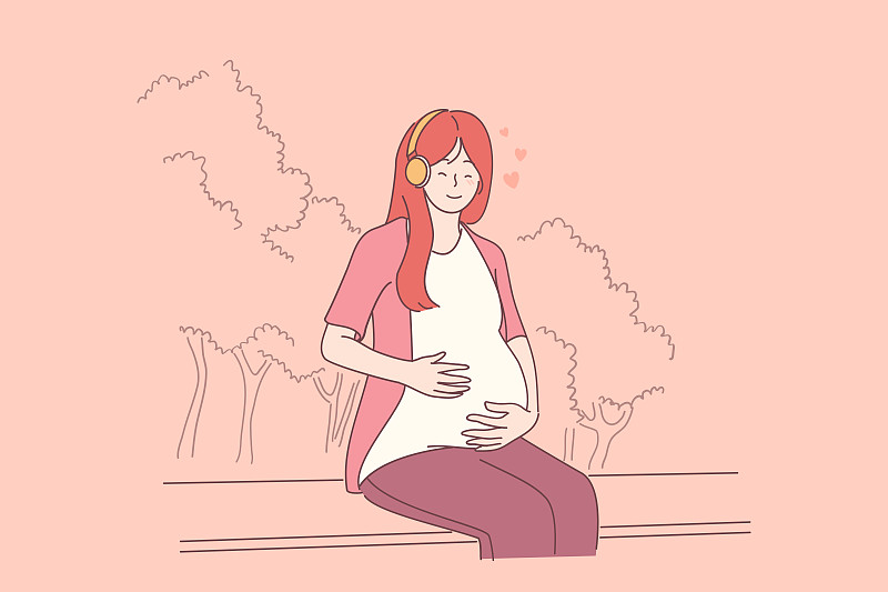 怀孕，母亲和婴儿概念图片素材