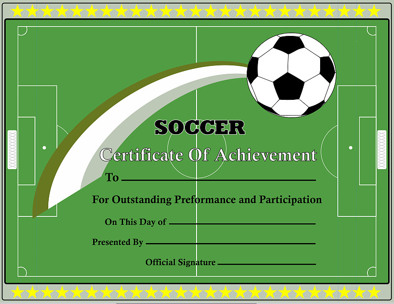 足球成绩证书，白球图片下载