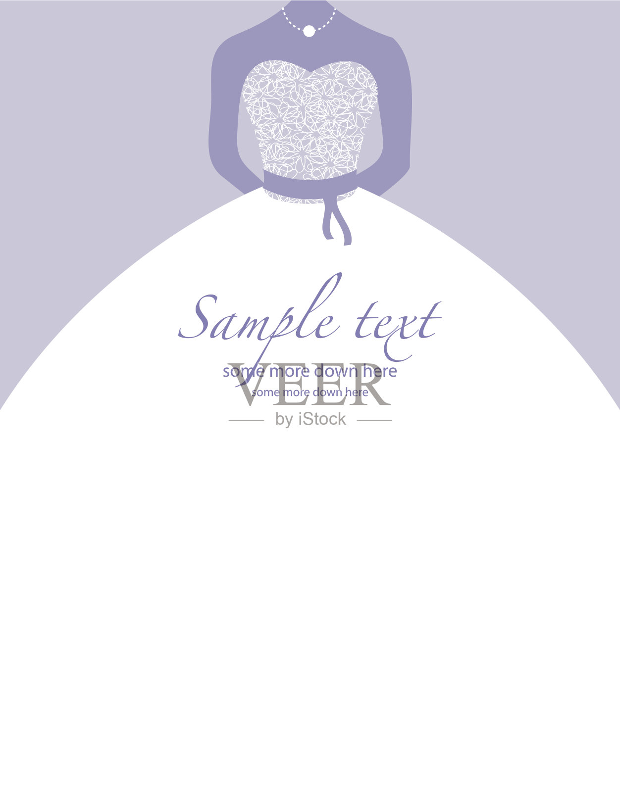 紫色和白色的简约婚礼背景插画图片素材