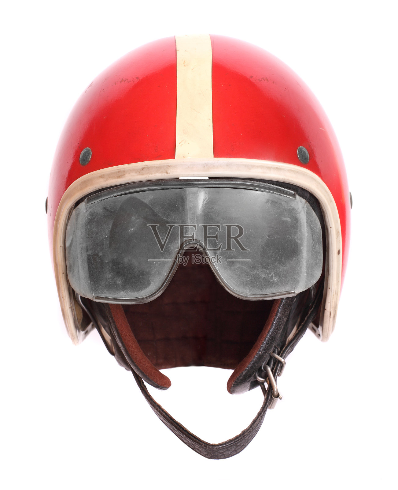 一张红色摩托车头盔和护目镜的照片照片摄影图片